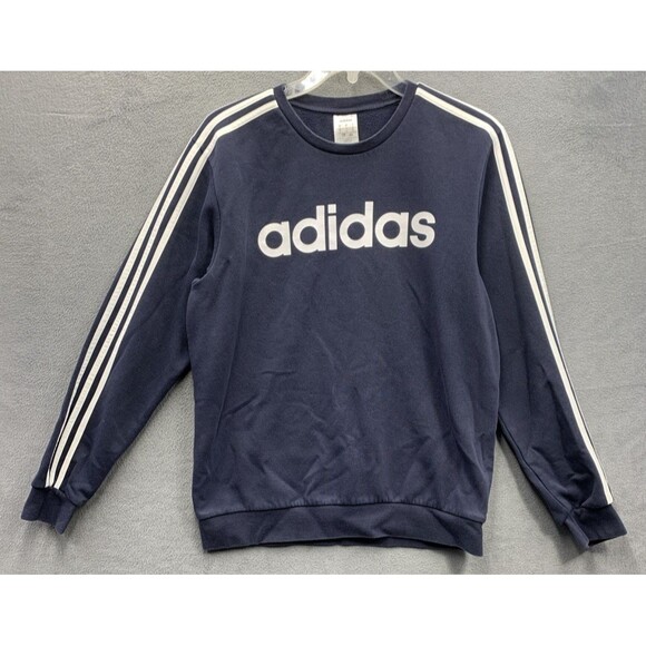 adidas Other - Adidas Authentic Athletic Wear Pullover Sweaters Mens Navy Blue Printed Large
